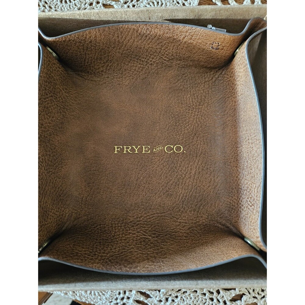 Frye & Co Faux Leather Tray. Keys Wallet Watch Catch All
